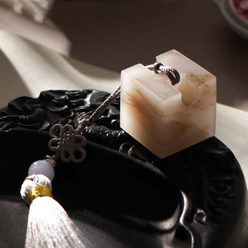 Ink wash square seal (Chinese style seal | holiday gift)