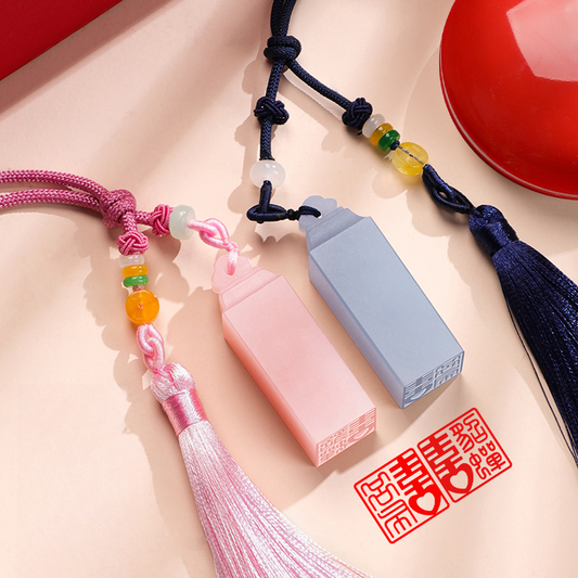 A pair of Ruyi seals (Chinese style gift | wedding companion gift)