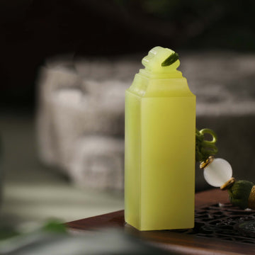 Golden Autumn Frozen Jade Seal (Graduation Gift | Enterprise Customization)