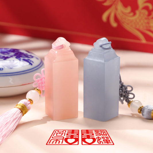 A pair of Ruyi seals (Chinese style gift | wedding companion gift)