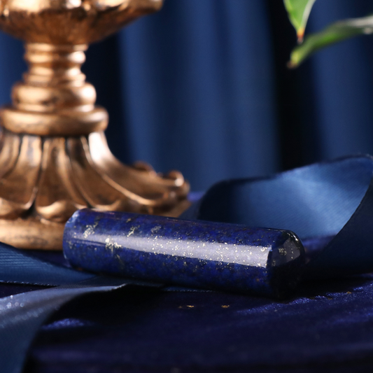 Lapis lazuli circular seal (Japan study abroad | Seal customization)