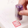Amethyst Square Seal (Content Customization | Graduation Gift)