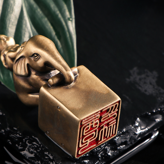 Elephant Bronze Seal (Graduation Gift | Private Customization)
