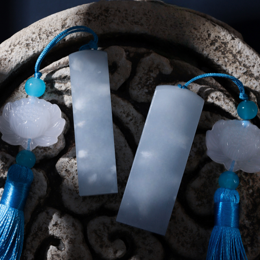 Sky Blue Soapstone Seal(Chinese style gifts | Content customization)