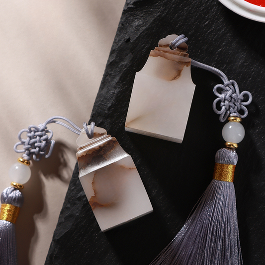 Ink and wash square seal (Name customization | Growth gift)