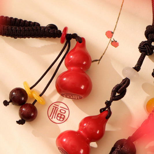 Cinnabar gourd pendant (customized content | decorative pendant)