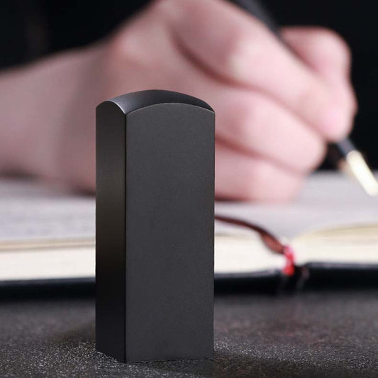 Black titanium metal seal (customized business seal)