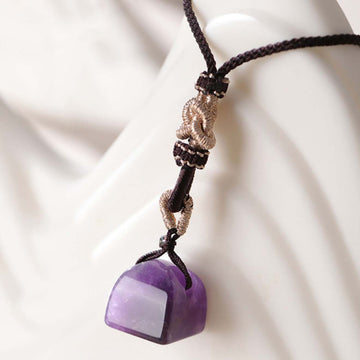 Amethyst pendant (decorative seal | gift for girlfriend)