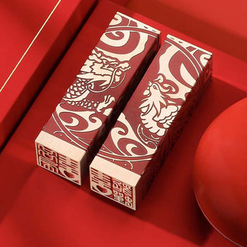 Dragon and Phoenix Seal (Wedding Gift | Bringing Happiness | Content Customization)