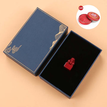 Pixiu cinnabar seal (meaning to attract wealth | content customization)