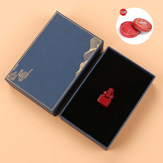 Pixiu cinnabar seal (meaning to attract wealth | content customization)